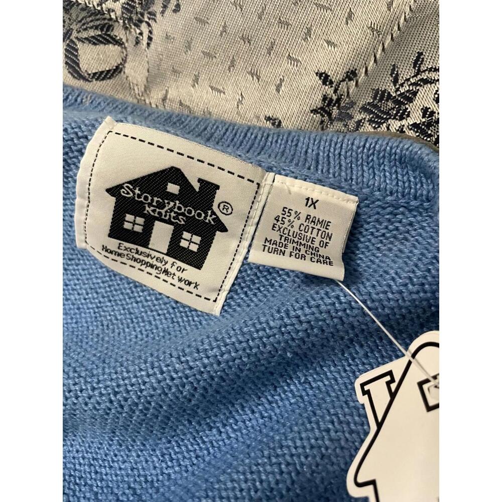 NWT Storybook Knits Elephant Cardigan Women's Plus 1X - Picture 3 of 3